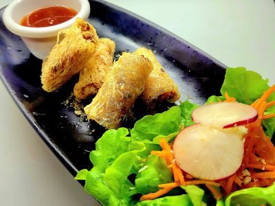 Crab Spring rolls at Kangaroos Bistro